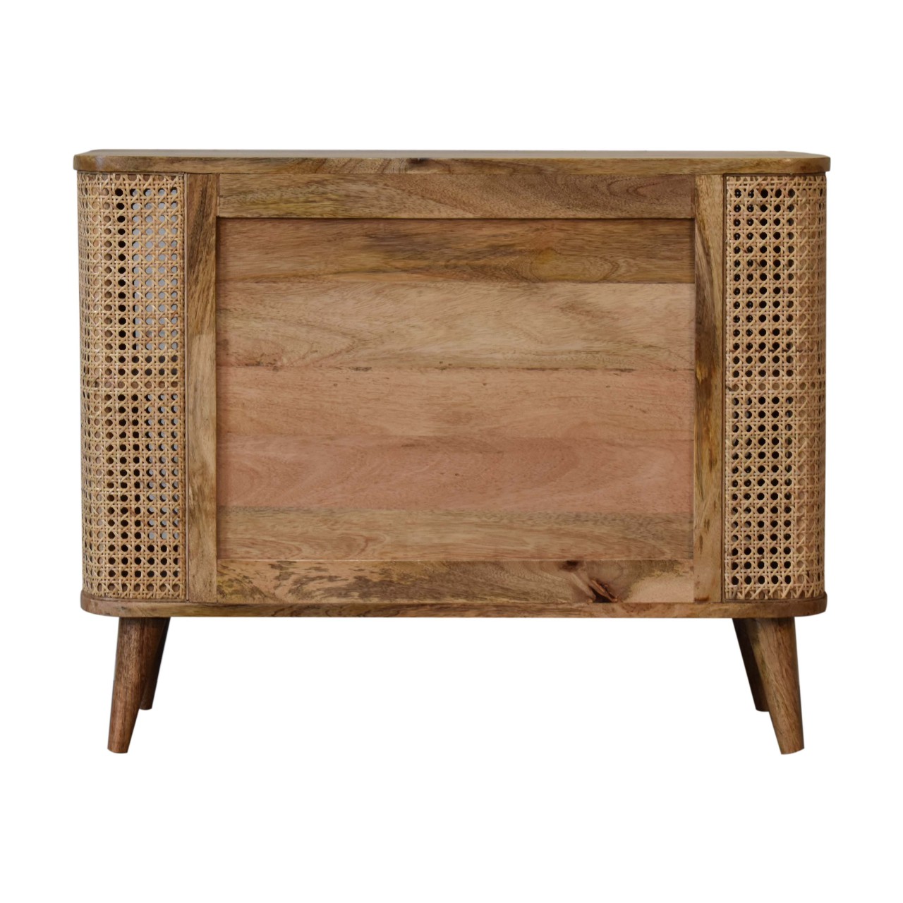 Solid Mango Wood Larissa Open Double Cabinet - Image 9