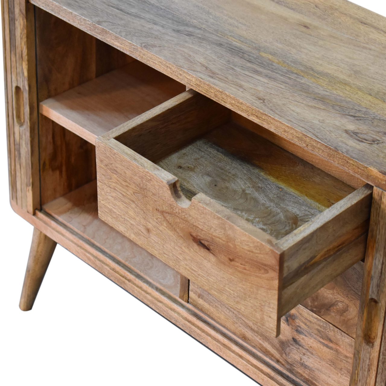 Solid Mango Wood Mokka Sideboard - Image 5