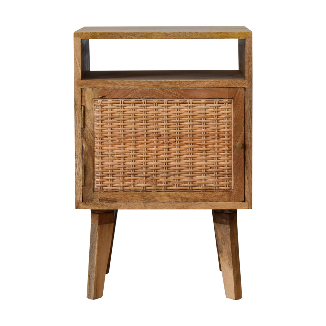 Solid Mango Wood Knit Door Bedside