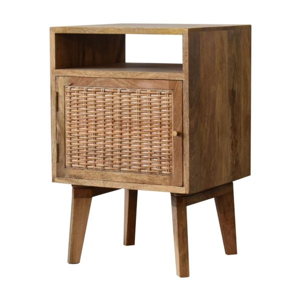 Solid Mango Wood Knit Door Bedside - Image 2