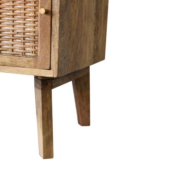 Solid Mango Wood Knit Door Bedside - Image 6