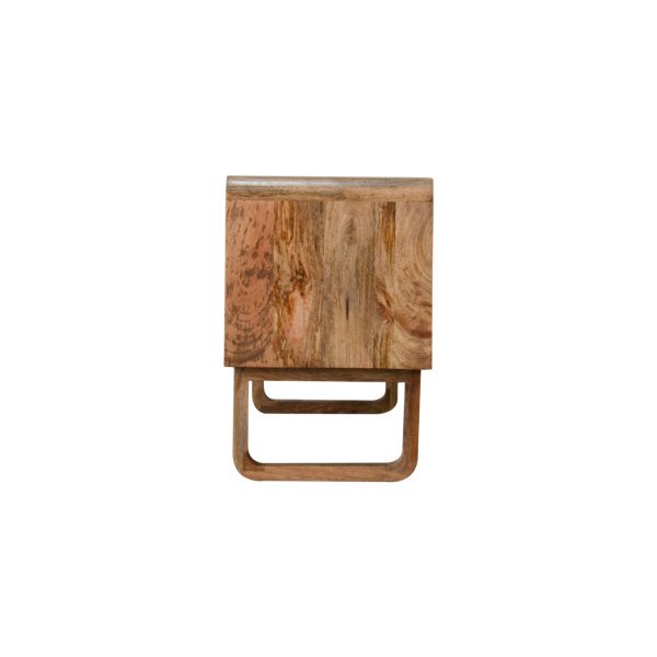 Solid Mango Wood Oak and Rattan Finished 2 Door Tallin Media Unit - Image 8