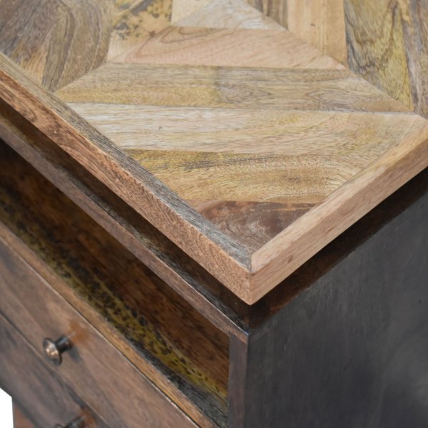Solid Mango Wood Platform Bedside - Image 5