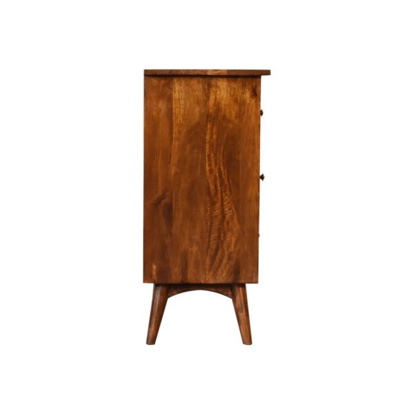 Solid Mango Wood Chestnut Finished 8 Drawer Chest of Drawers - Image 8