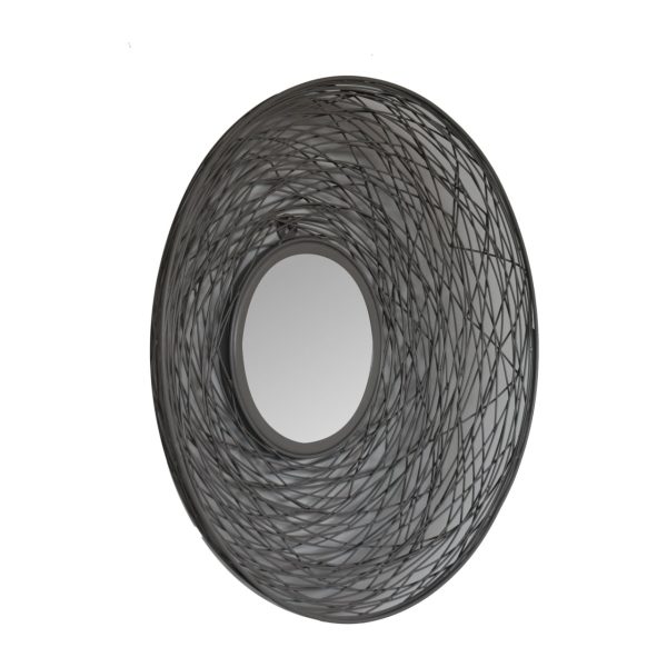 Solid Mango Wood Round Nested Mirror - Image 3