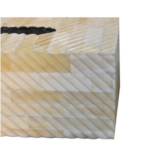 Solid Mango Wood Bone Inlay Tissue Box - Image 5