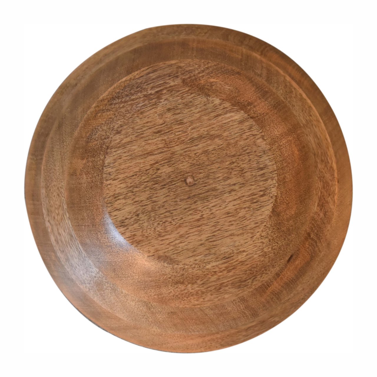 Solid Mango Wood Oak Finished Enamelled Set of 2 Floral Bird Bowls - Image 4