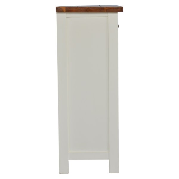Solid Acacia Wood Honey Finished & 2 Tone 3 Drawers 2 Cupboard Kitchen Unit - Image 8