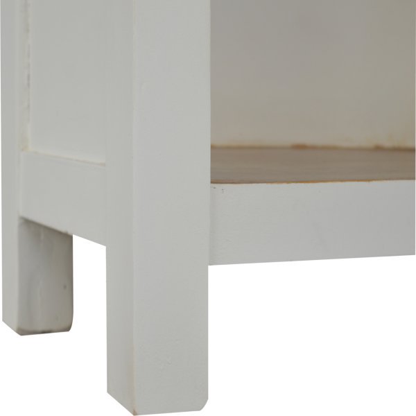 Solid Acacia Wood Honey Finished & 2 Tone 3 Drawers 2 Cupboard Kitchen Unit - Image 4
