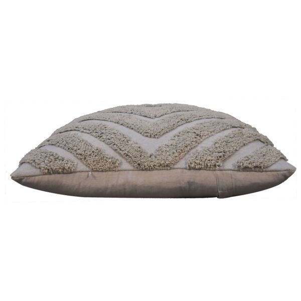 Solid Mango Wood Set of 2 Grey Diamond Cushions - Image 6