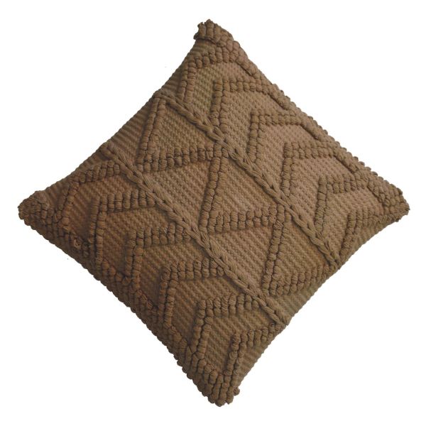 Solid Mango Wood Set of 2 Coffee Coloured Alda Cushions - Image 5