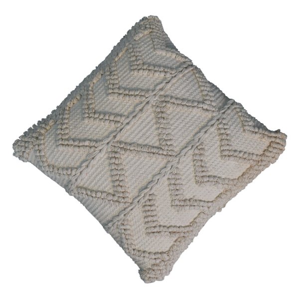 Solid Mango Wood Alda Cushion Set of 2 - Cream - Image 4
