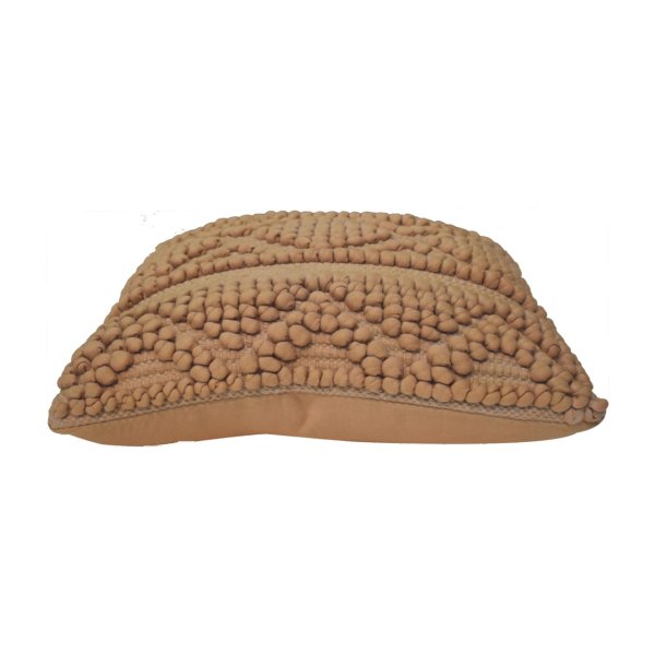 Solid Mango Wood Set of 2 Coffee Coloured Nola Cushions - Image 6