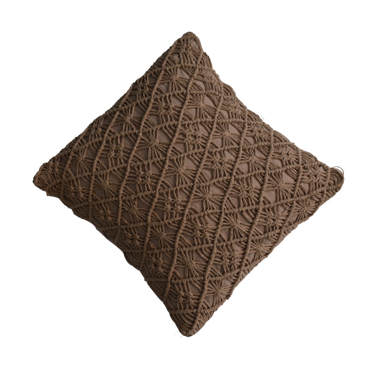 Solid Mango Wood Set of 2 Coffee Maura Cushions - Image 4