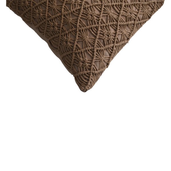 Solid Mango Wood Set of 2 Coffee Maura Cushions - Image 5