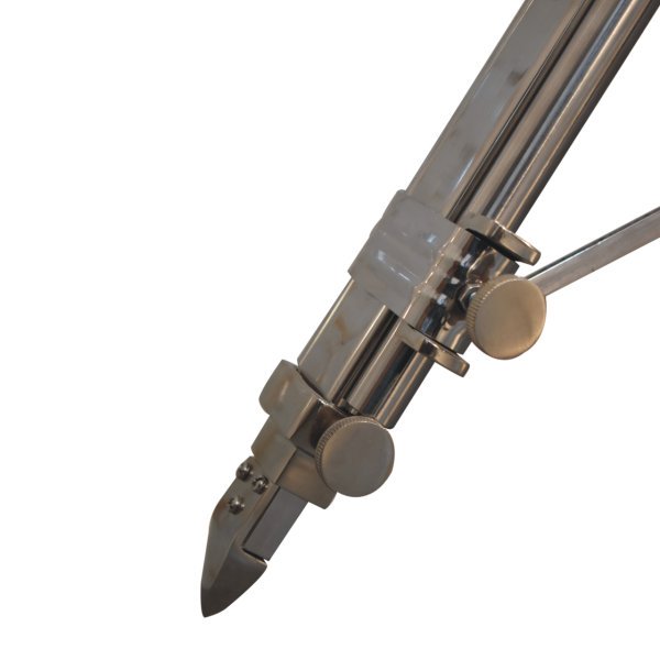 Solid Mango Wood Chrome Tripod Lamp - Image 6