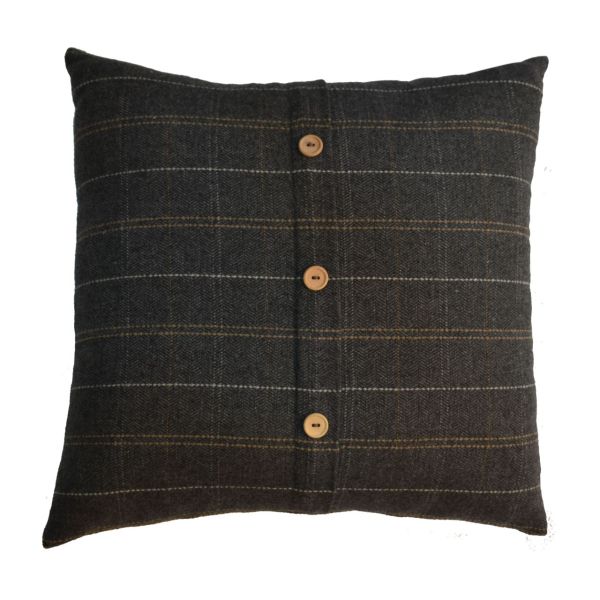 Solid Mango Wood 2 Quinn Pewter Cushions - Image 7