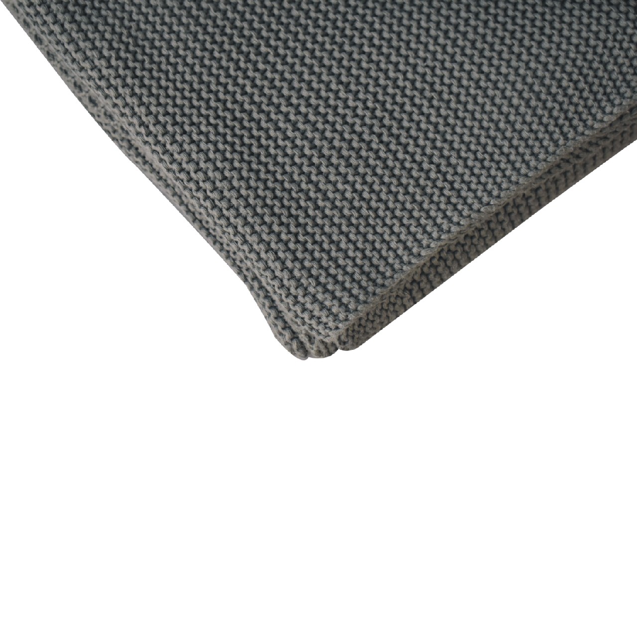 Double Olive Green Knit Throw - Image 4