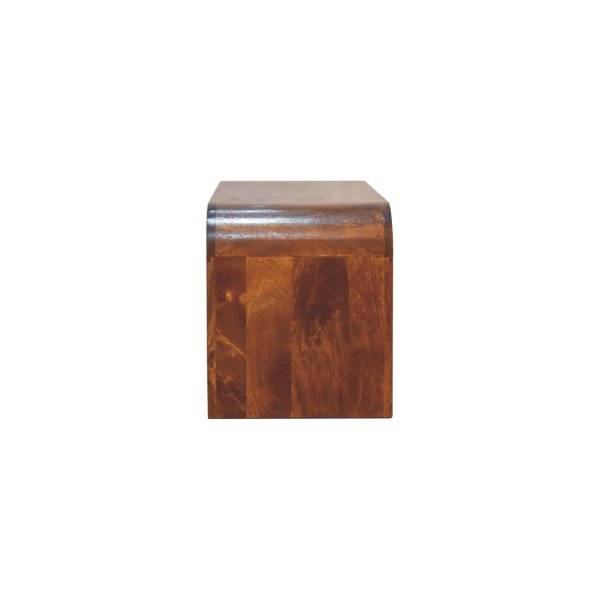 Solid Mango Wood Chestnut Finished 2 Drawer Darcy Media Unit - Image 8