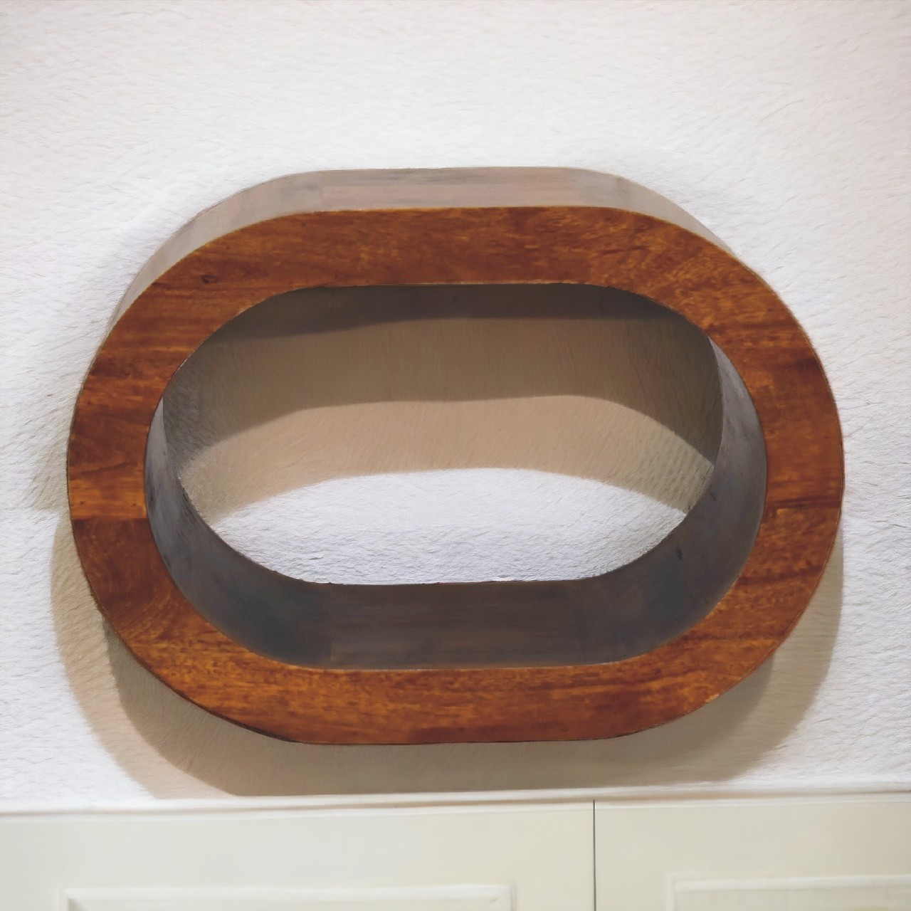 Solid Mango Chestnut Finished Wall Mounted Amaya Bedside
