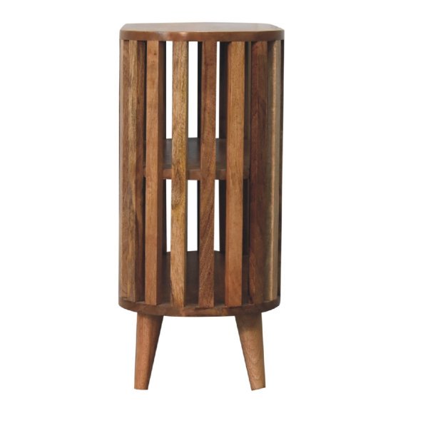 Solid Mango Wood Oak Finished Ariella Cabinet - Image 7