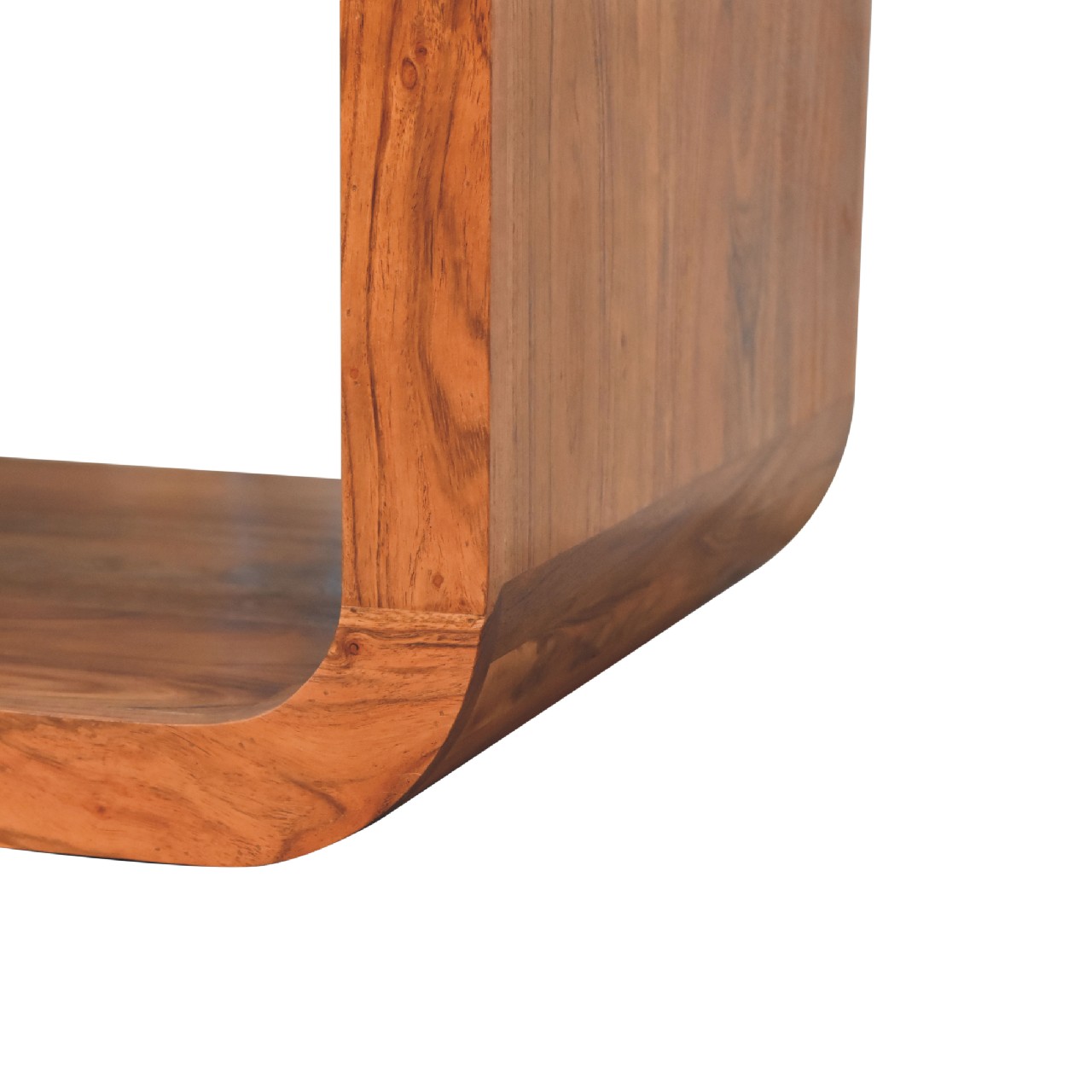 Solid Mango Wood Solid Acacia Wood Caramel Finish Darcy Media Unit - Image 7