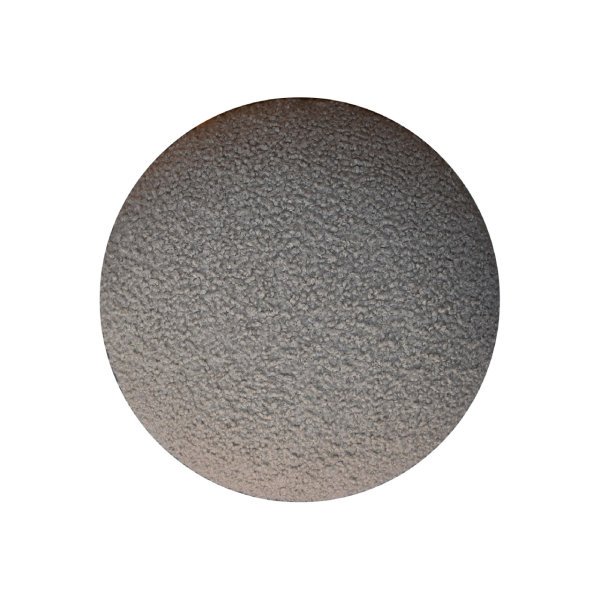Solid Mango Wood Brown Boucle Mushroom Footstool - Image 5