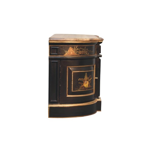 Solid Mango Wood Oriental Finished 2 Door 1 Drawer Media Unit - Image 8