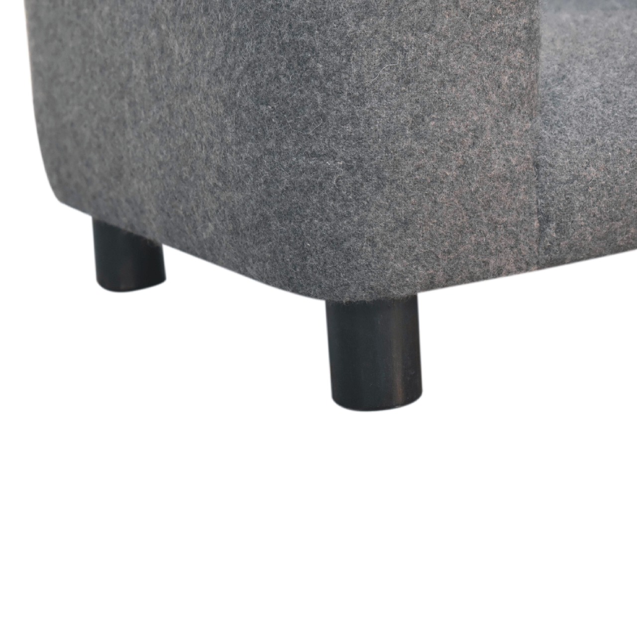 Solid Mango Wood Mini Battleship Tweed Pet Sofa Bed - Image 7
