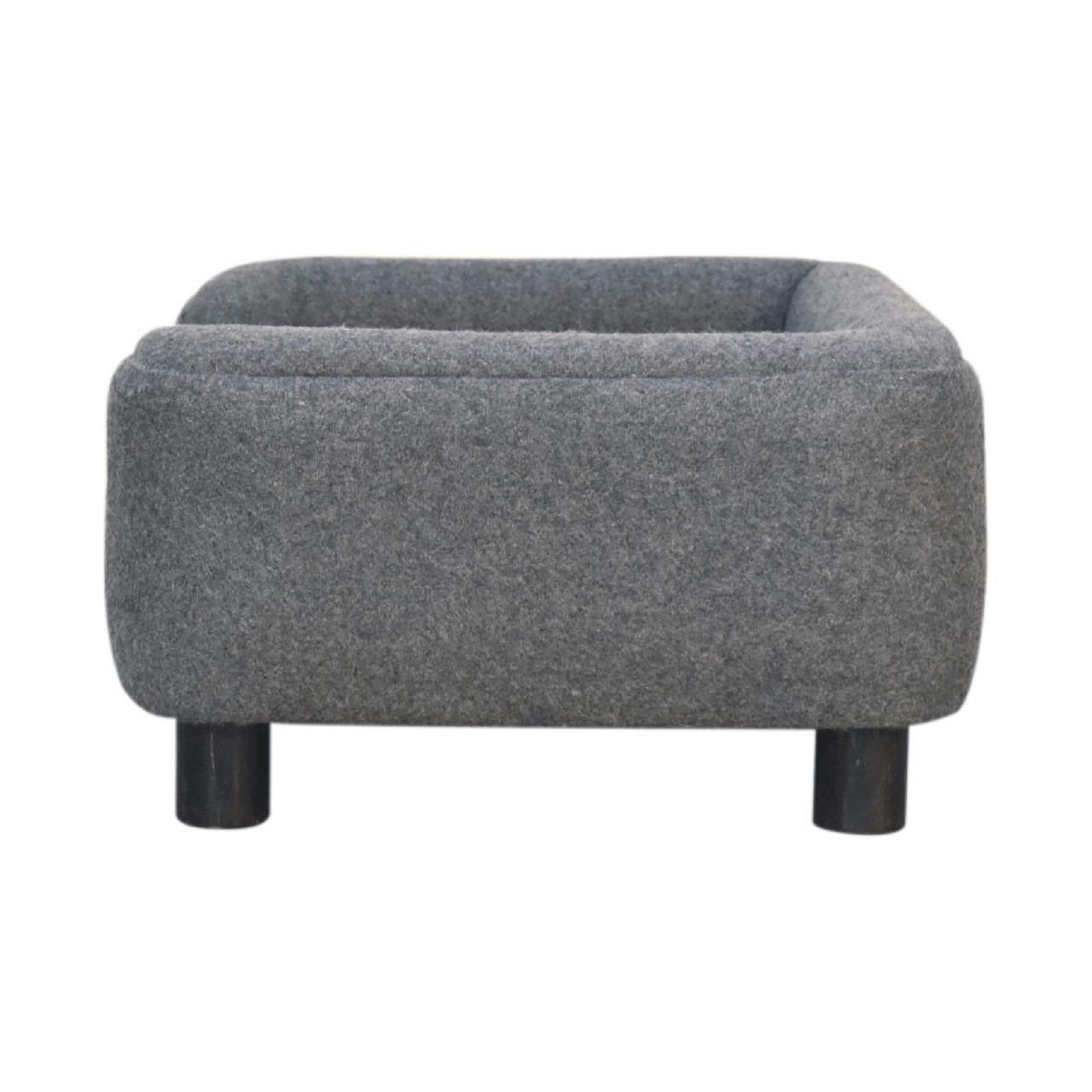 Solid Mango Wood Mini Battleship Tweed Pet Sofa Bed - Image 8