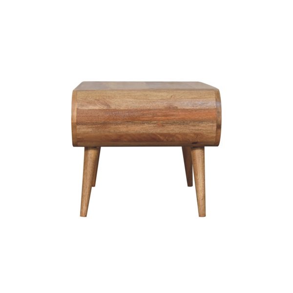 Solid Mango Wood Open Oak Finished Coffee Table - Image 8