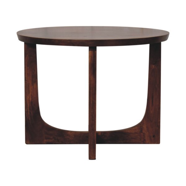 Solid Mango Wood Chestnut Finished Lulu Side Table