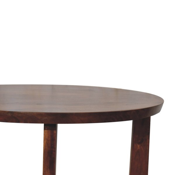 Solid Mango Wood Chestnut Finished Lulu Side Table - Image 5