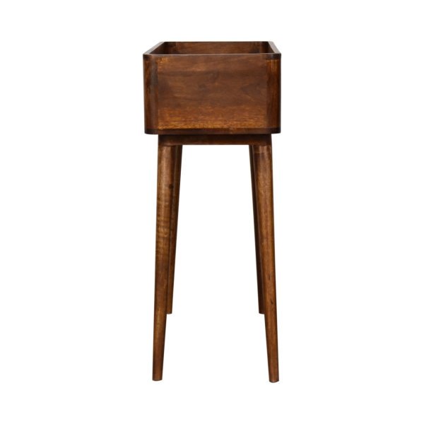 Solid Mango Wood Chestnut Finished Open-top Console Table - Image 8