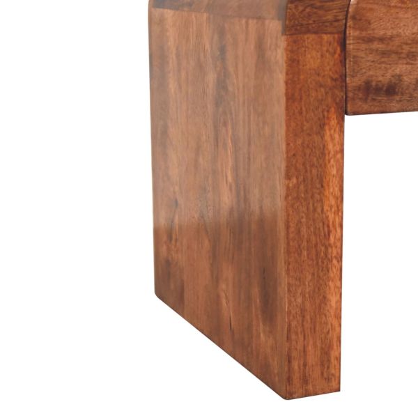 Solid Mango Wood Honey Caramel Finished 1 Drawer Darcy Bedside - Image 7