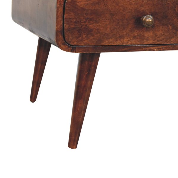 Solid Mango Wood California Walnut Finished 4 Drawer Sonata Coffee Table - Image 6