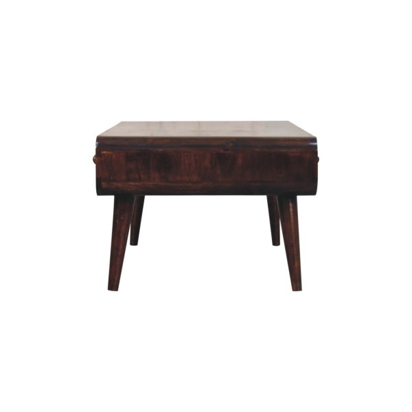 Solid Mango Wood California Walnut Finished 4 Drawer Sonata Coffee Table - Image 7