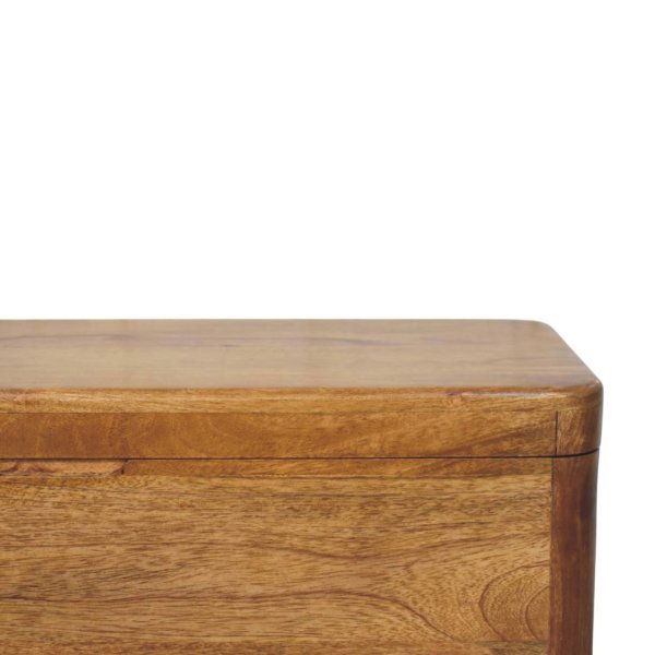 Solid Mango Wood Bola Storage Trunk Bench - Image 4