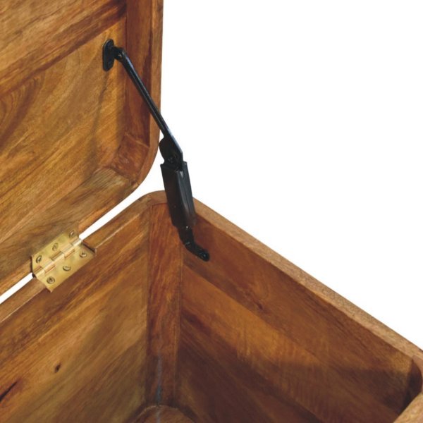 Solid Mango Wood Bola Storage Trunk Bench - Image 6