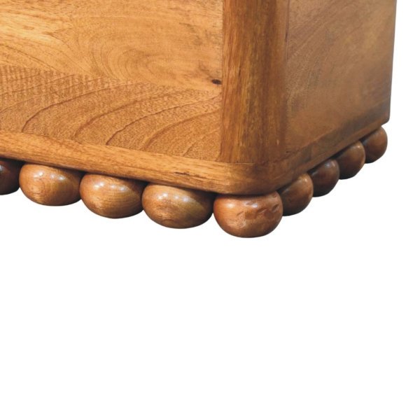 Solid Mango Wood Bola Storage Trunk Bench - Image 9