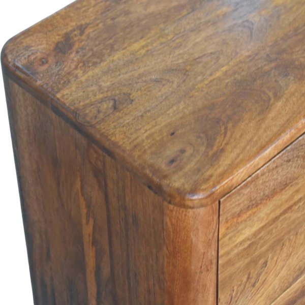 Solid Mango Wood Bola Three Drawer Chest - Image 5