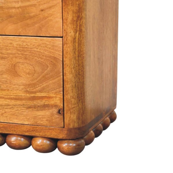 Solid Mango Wood Bola Three Drawer Chest - Image 7