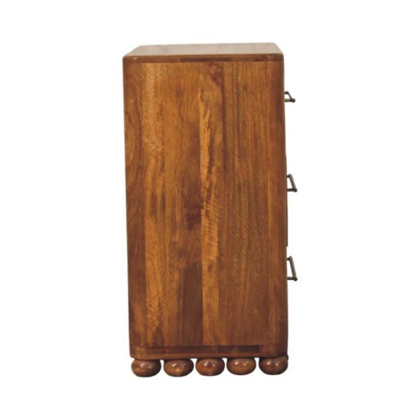 Solid Mango Wood Bola Three Drawer Chest - Image 8