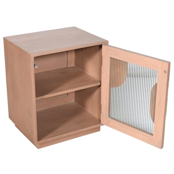 Indus Solid Wood Bedside Table - Image 3