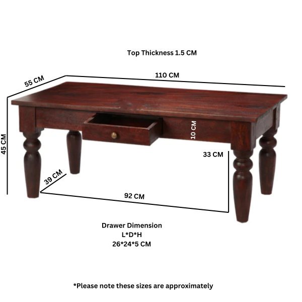 Jaipur Dark Mango Coffee Table - Image 3