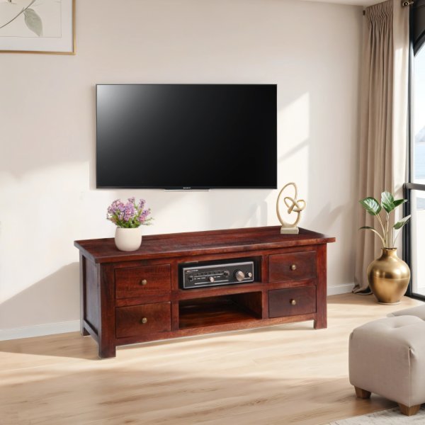 Jaipur Dark Mango Tv Cabinet - Image 4