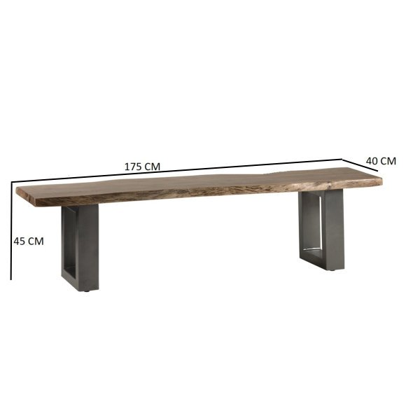 Baltic Live Edge Large Bench - Image 5