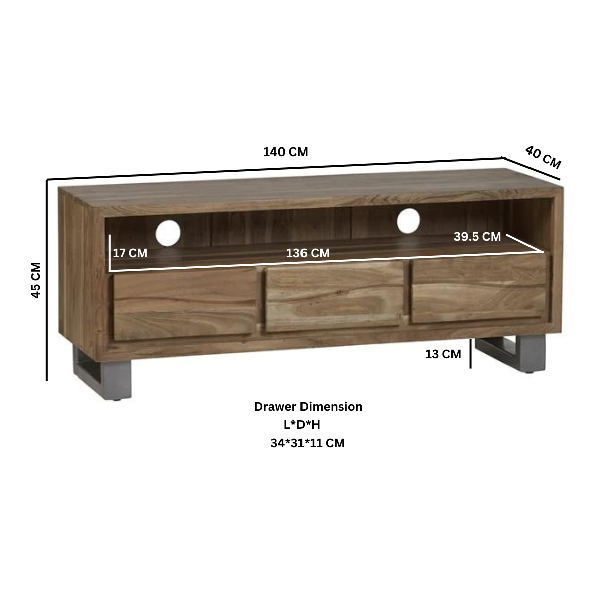 Baltic Live Edge Media Unit - Image 5