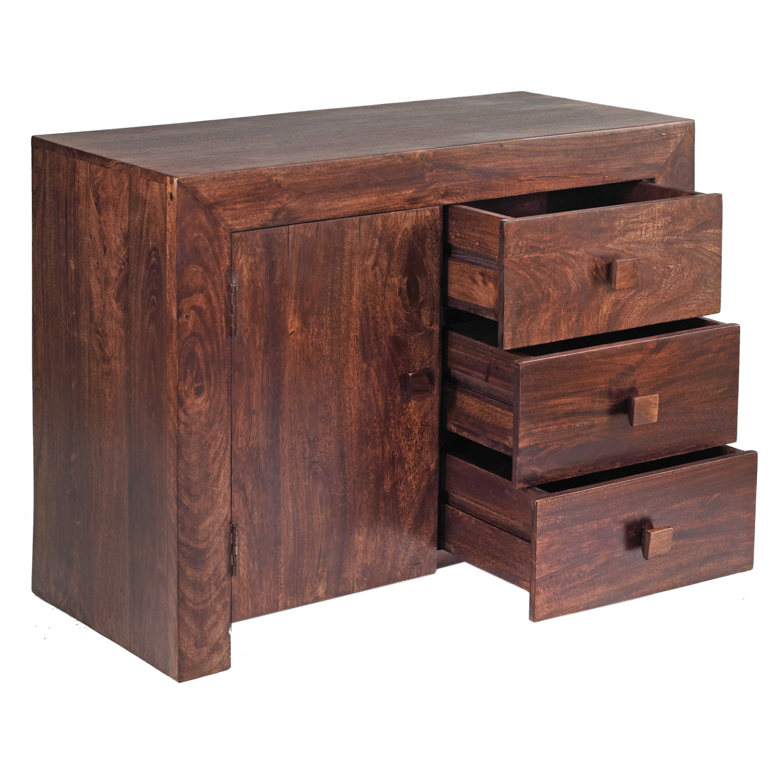 Toko Dark Mango 3 Drawer Sideboard - Image 2