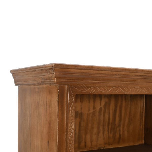 Artwork Mango Wood Large Corner Bookcase - Image 4